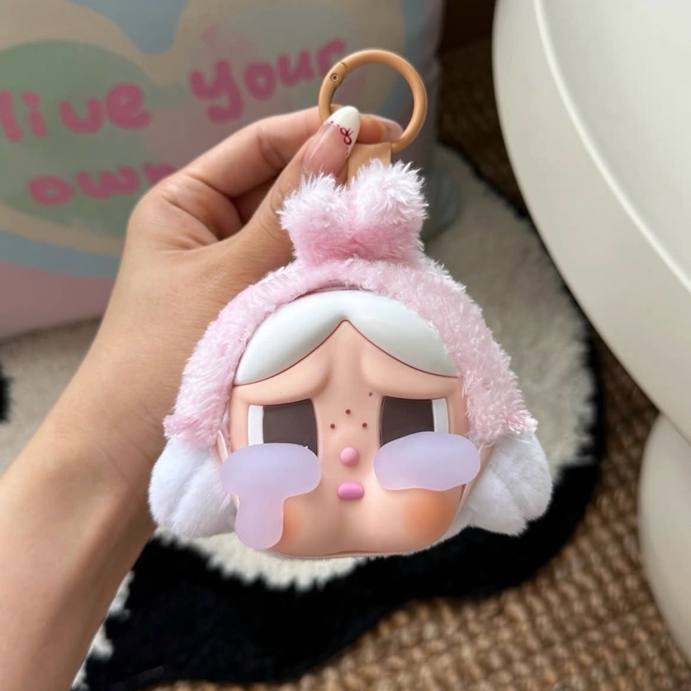 Crybaby Crying Series Doll Face Bag Charm Keychain
